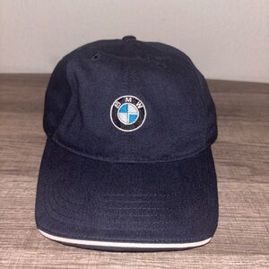 BMW Lifestyle Adjustable Hat – Navy Blue Embroidered Logo